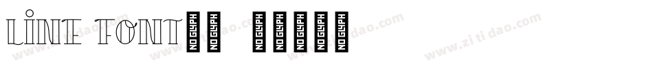 line font超细字体转换